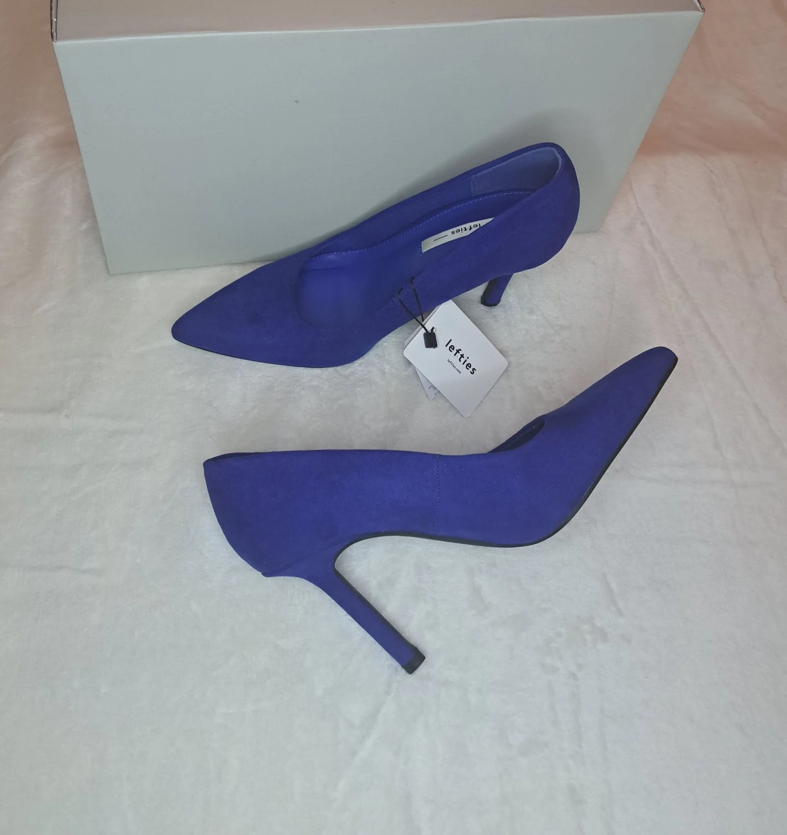 Royal Blue Suede Stiletto Heels • Pointed Toe • Size EU 36 • Elegant & Chic – photo 2